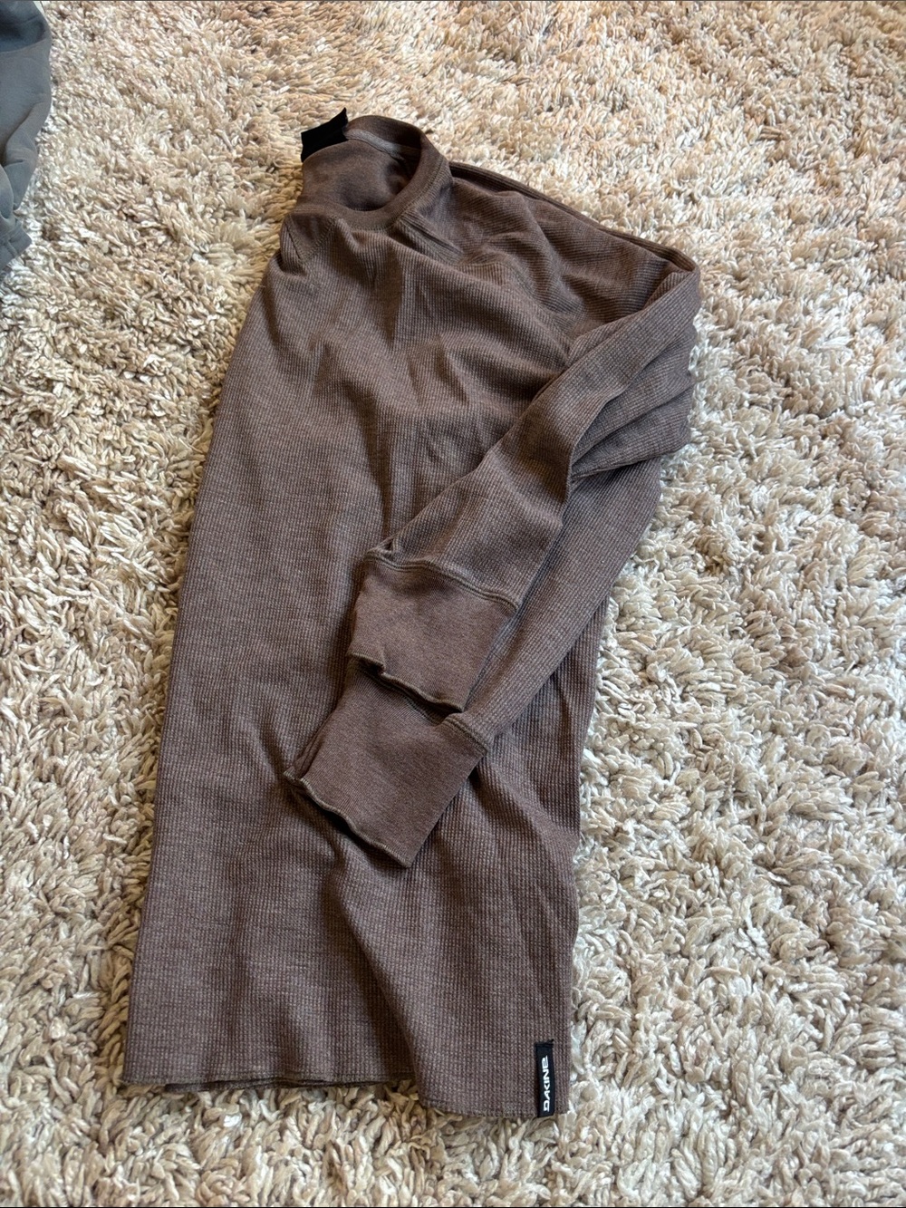 Dakine Men's Brown Knit Thermal Cardigan